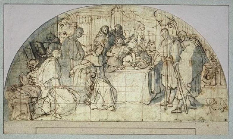 Sant'Antonino che fa l'elemosina